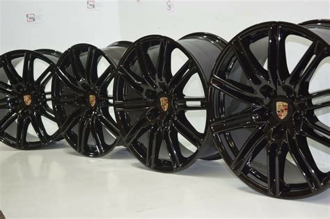 21 Porsche Cayenne Black 2014 2015 2016 2017 2018 Factory Oem Wheels