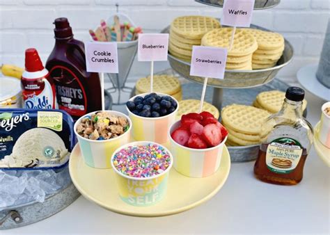 Waffle Bar Party Ideas For A Birthday Party Free Printables Make