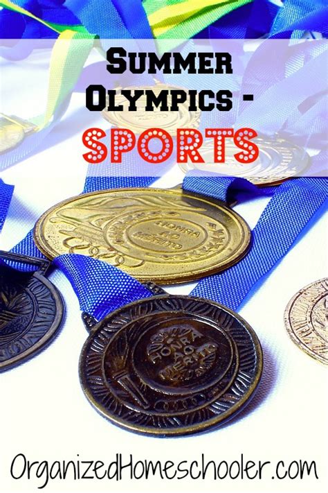 In order to view this content, please sign in with. Summer Olympics - Sports - The Organized Homeschooler