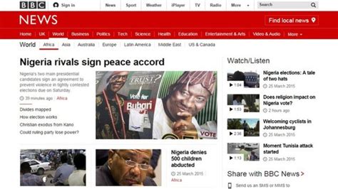 Bbc To Launch Africa Live Page Bbc News