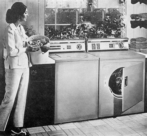 Ge Automatic Washer And Dryer From 1970 Laundry Machine Washing