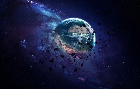 Wallpaper Planet Destruction Sci Fi Images For Desktop Section