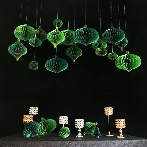 Umiss Handmade Paper Decorations,Ornament Honeycomb Foldable Wedding ...