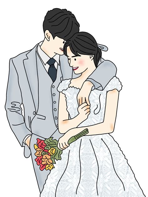 Hand Drawn Wedding Illustration 23564329 Png