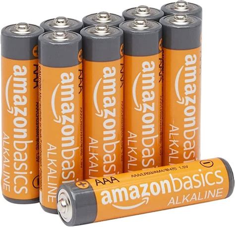 Amazon Basics 10 Pack Aaa High Performance Alkaline Batteries 10 Year