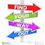 Find Your Way Out Stock Illustration Of Show  33507830