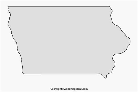 Blank Map Of Iowa World Map Blank And Printable