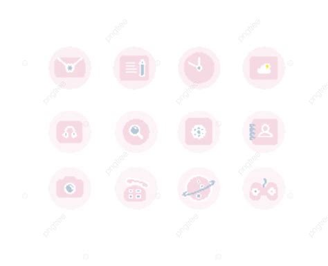 Cute Pink Mobile Phone Element Icon Element Icon Pink Bubbles Mobile