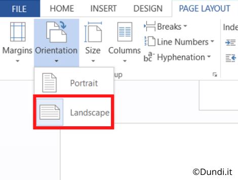 Come Impostare Un Foglio Word In Orizzontale