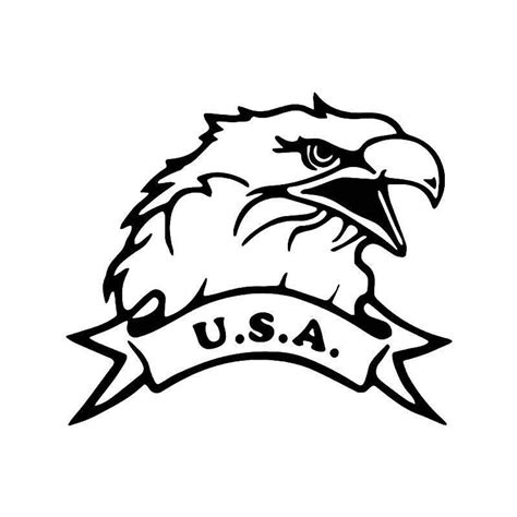 Usa Bald Eagle Vinyl Sticker