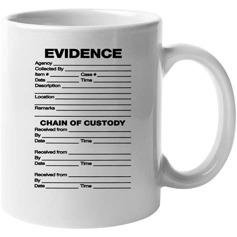 Evidence Chain Of Custody Form Forensic Files Tv Show Fan