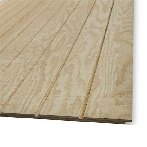 Natural Wood Plywood Panel Siding Common 0594 In X 48 In X 96 In