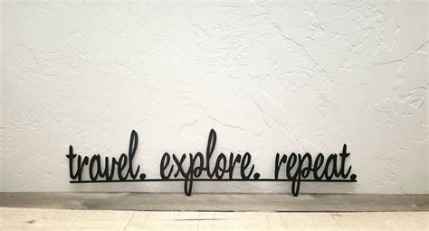 Travel Explore Repeat Metal Sign Travel Gift Travel | Etsy | Travel wall decor, Travel art ...