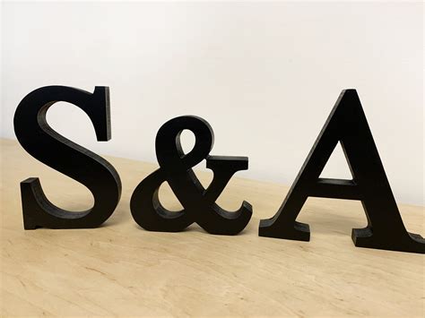 Wooden Letters And Numbers Free Standing 13cm Large Etsy
