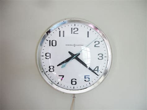 Vintage General Electric Wall Clock By Industrialrelic On Etsy