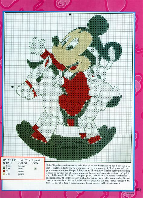 Cross stitch baby embroidery cross stitch horse bull cow carousel horses rocking horse stitch stitch doll pattern. Mickey Mouse on rocking horse bib cross stitch idea (2 ...