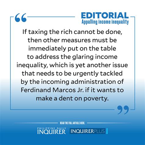 appalling income inequality inquirer opinion