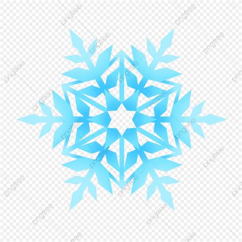 An Abstract Snowflake On A Transparent Background