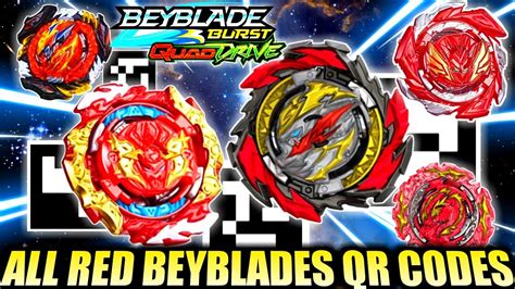 All Red Beyblades Qr Codes Astral Spryzen S Prominenece