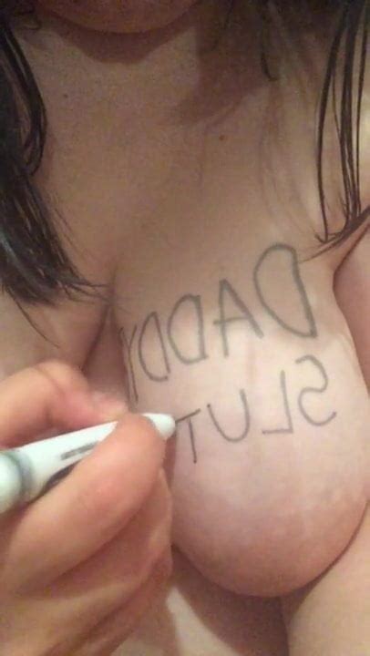 A Body Writing Slut Shows Who Owns Her Porn 7d Xhamster