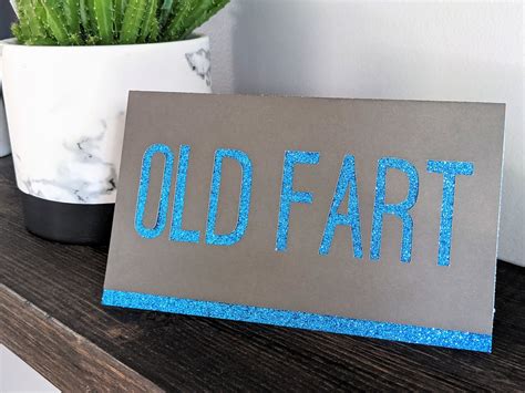 Old Fart Card Funny For Birthday Friend Dad Grandpa Etsy