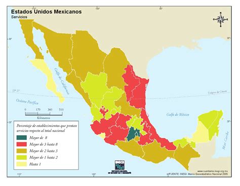 Mapa Para Imprimir De México Mapa De Servicios De México Inegi De