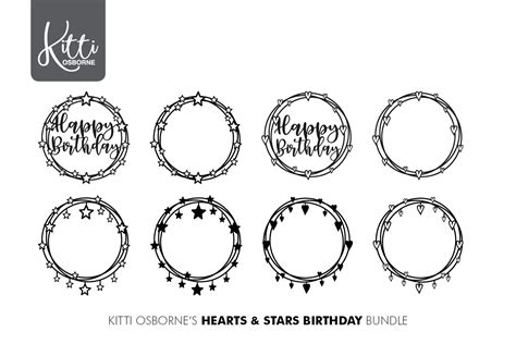 Hearts And Stars Svg 288101 Paper Cutting Design Bundles