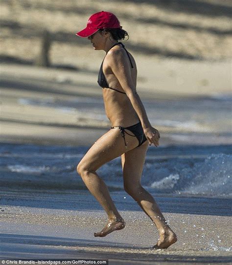 Andrea Corr Flaunts Her Age Defying Figure In A Skimpy Black Bikini