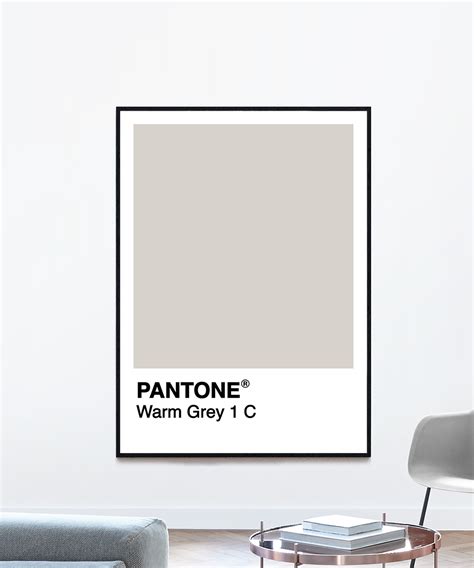 Warm Grey 1 C Pantone Digital Print Pantone Poster Minimalist
