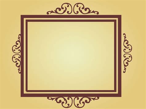 Ancient Frame Powerpoint Templates Border And Frames Brown Free Ppt