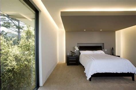 There are correspondingly many ways to accentuate a room by using the ceiling as a. Soffit for lighting in bedroom | Low ceiling bedroom ...