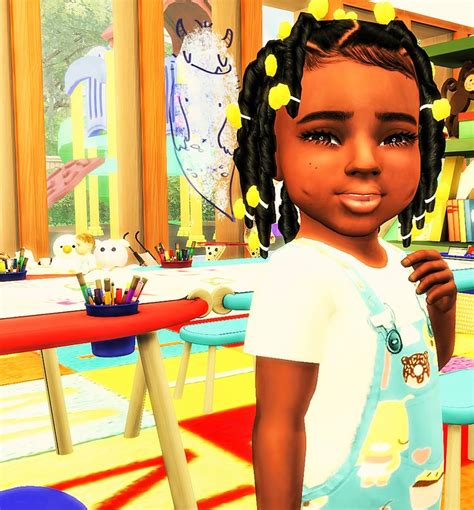 Single Post Sims 4 Black Hair Sims 4 Toddler Sims 4 Cc Kids Clothing