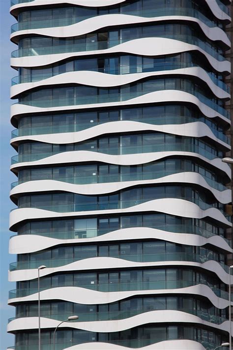 Wavy Balconies Surround A New Office Building In Istanbul Facade