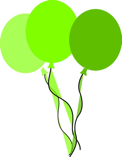 Download Balloons Green Birthday Party Royalty Free Vector Graphic