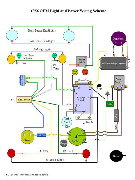 Print the wiring diagram off in addition to use highlighters to be able to trace the routine. wire diagram for 56 headlight switch - Ford Truck Enthusiasts Forums