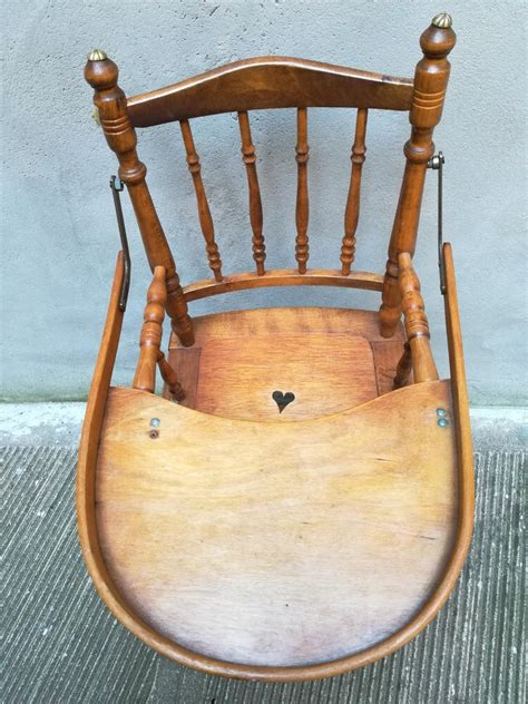 I have an old wooden rocking chair for sale. Mid-20th Century Wooden, French, High Chair or Merry-Go ...