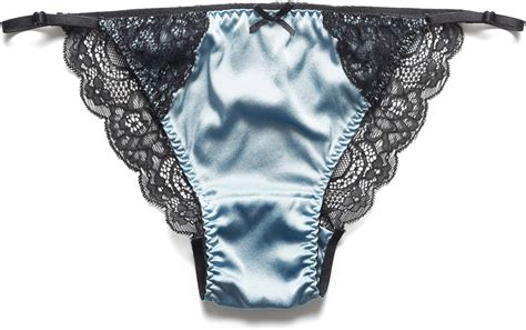 SilRiver Womens Silk String Bikini Satin Panties For Women Underwear