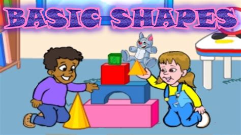 Basic 2d 3d Shapes Definition Names Preschool And Kindergarten