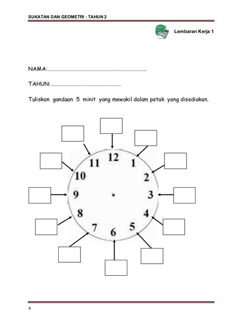 Lembaran kerja bahasa melayu tahun 1 2 dan 3 saya kongsikan kali ini lebih kepada rumusan aktiviti pengayaan yang saya laksanakan di dalam kelas pada minggu. Lembaran Kerja Matematik Tahun 1 Masa Dan Waktu