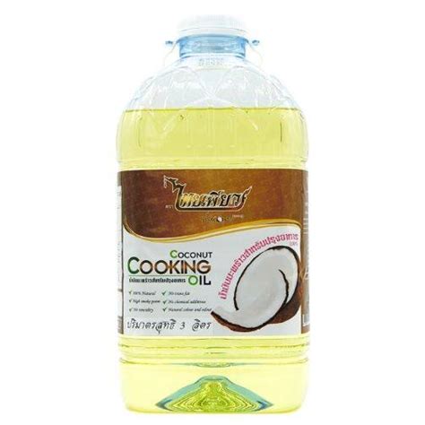 Thai Pure Coconut Cooking Oil 3 Litre ไทยเพียว น้ำมันมะพร้าว 3 ลิตร