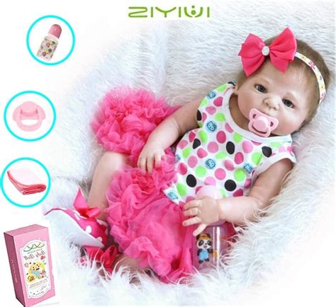 Ziyiui Reborn Baby Dolls Lifelike 20inch Girl Baby Toddler Doll Full
