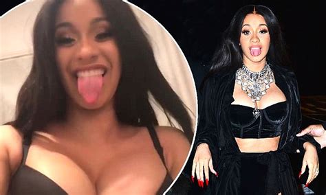 Cardi B Performs In Velvet Underwear At Pre Grammy Party Daily Mail