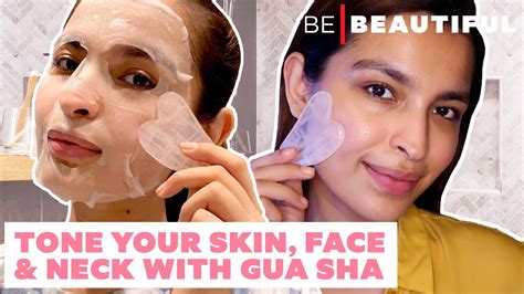 how to use gua sha for skin tightening and face lifting benefits of gua sha be beautiful youtube