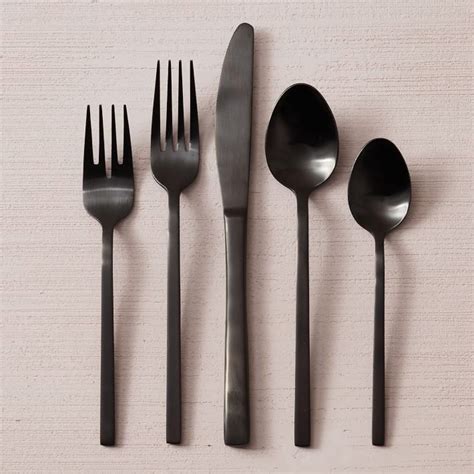 flatware matte silverware elm west sets cutlery westelm strategist tableware piece setting