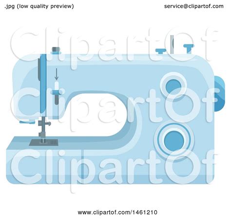 Maybe you would like to learn more about one of these? Clipart of a Sewing Machine - Royalty Free Vector ...