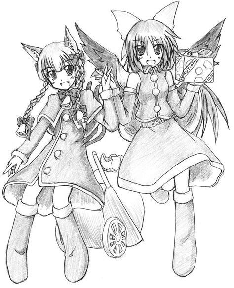 Kaenbyou Rin And Reiuji Utsuho Touhou Drawn By Eku Danbooru