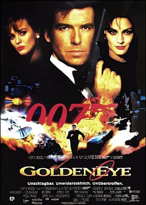 Filmplakat James Bond 007 Goldeneye 1995 James Bond Movie