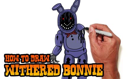 How To Draw Withered Bonnie Five Nights At Freddy S Youtube
