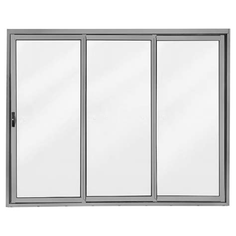 An Open Sliding Glass Door On A White Background With The Reflection Of