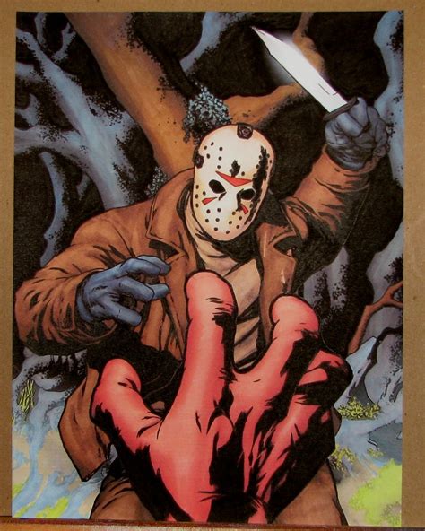 Jason Voorhees Friday The 13th Comic Cover Original Art Flickr